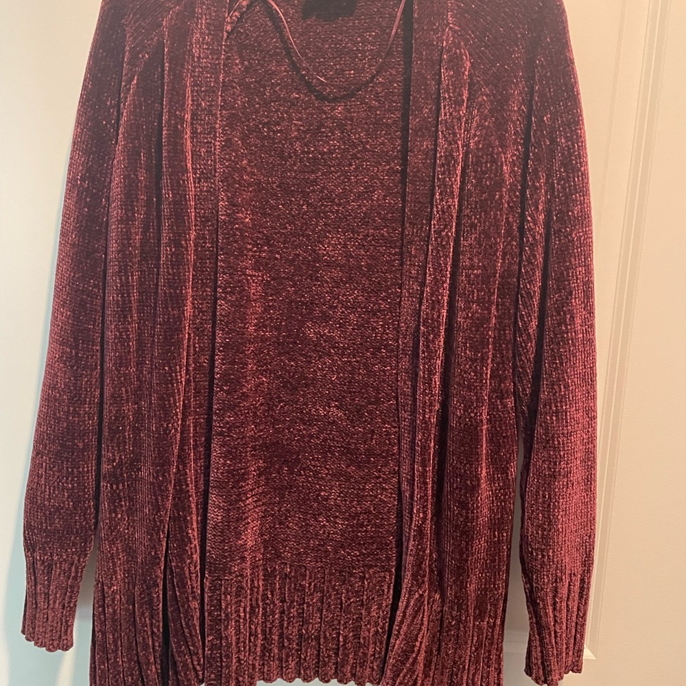 Women's Burgundy Sweater